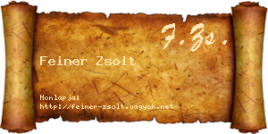 Feiner Zsolt névjegykártya